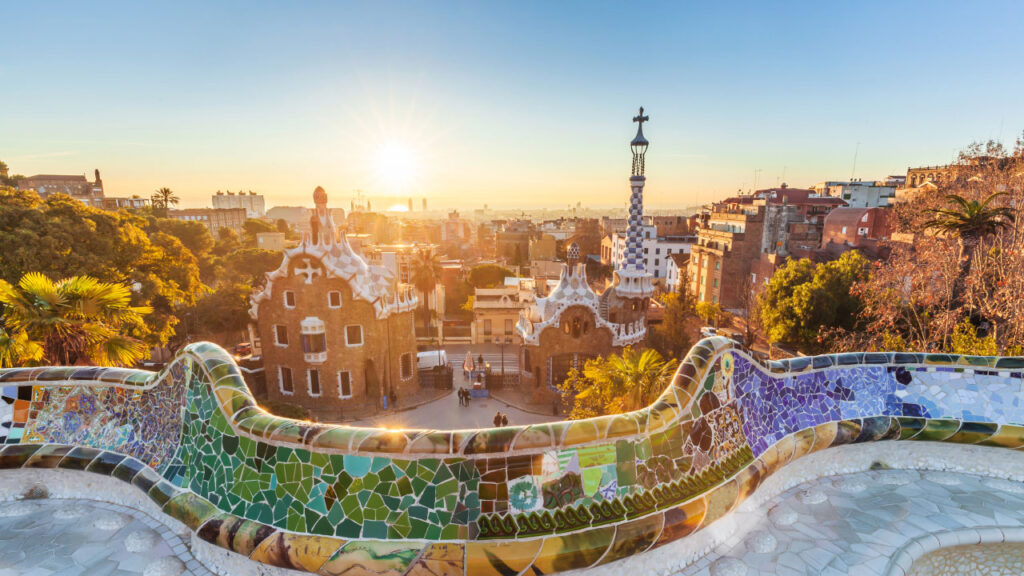 Park Guell Iltanäkymä